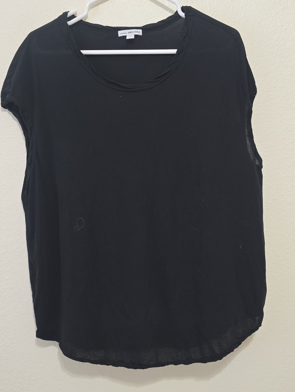 James Perse Black Sleeveless Crewneck Top 3